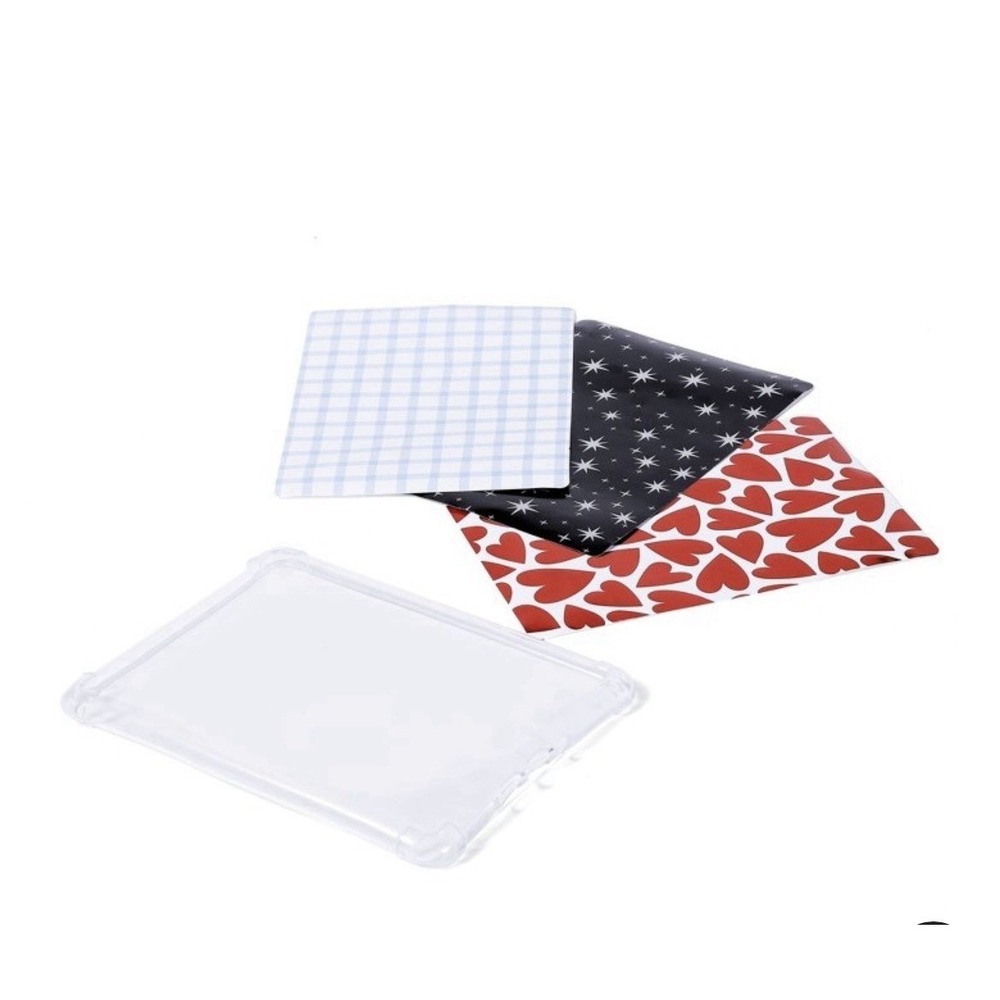 Vivitar E-Book Clear Case W/Decorative Sheets For 6" -7" Kindle‎ E-Reader